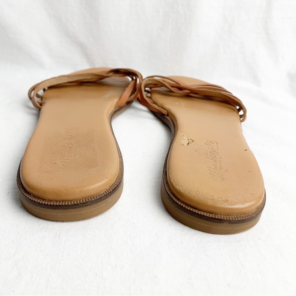 Madewell The Tracie Crisscross Leather Slip On Sandals sz 8.5 - Picture 5 of 8